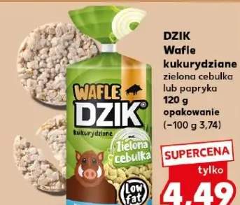 Wafle kukurydziane zielona cebulka lub papryka