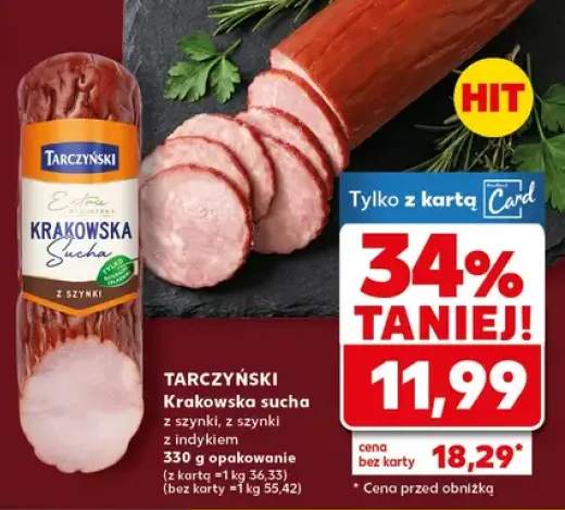 Krakowska sucha z szynki z szynki z indyka