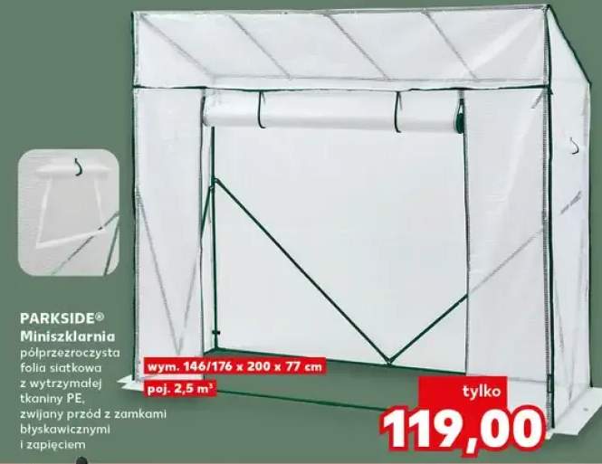 Miniszklarnia polprzezroczysta foliatkowa