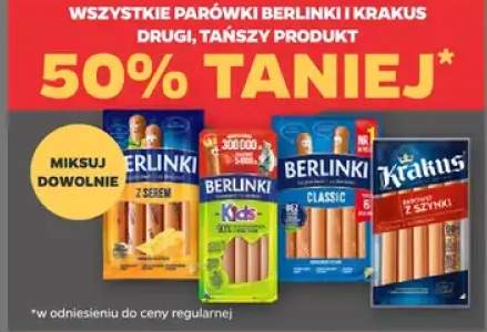 Parówki Berlinki i Krakus