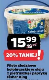 Filety śledziowe kołobrzeskie w oleju z pietruszkową cebulką i papryką