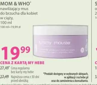 Nawilżający mus do brzucha dla kobiet w ciąży