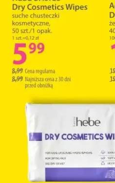 Suche chusteczki kosmetyczne Dry Cosmetics Wipes