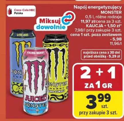 Napój energetyzujący Monster