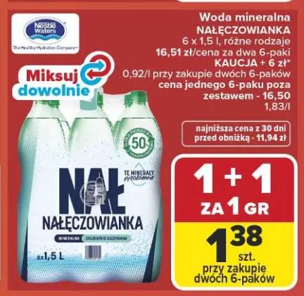 Woda mineralna Nałęczowianka