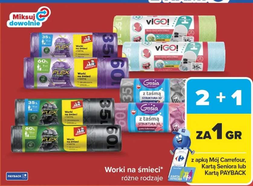 Worki na śmieci różne rodzaje