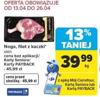 Noga, filet z kaczki skin