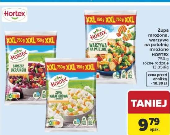 Zupa mrożona, wybrawa na patelnię mrożone różne rodzaje