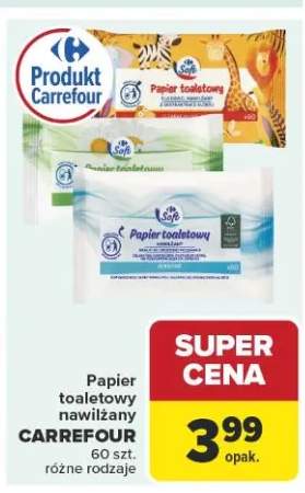 Papier toaletowy nawilżany Carrefour