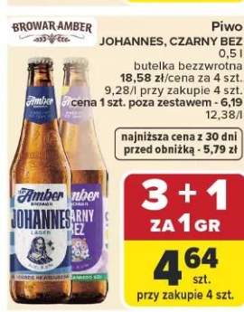 Piwo Johannes lager butelka bezwrotna