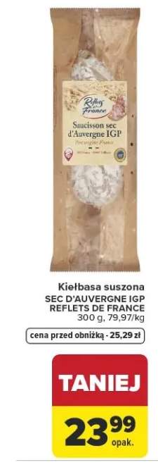 Kiełbasa suszona SECHE D'AUVERGNE IGP REFLETS DE FRANCE