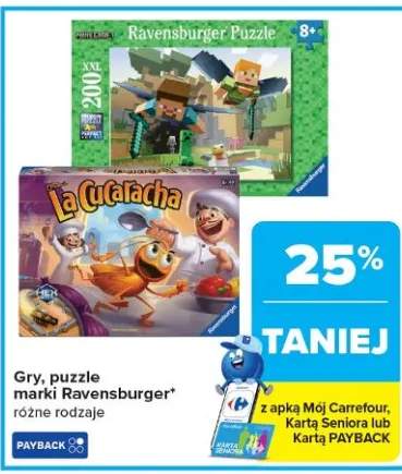 Gry, puzzle marki Ravensburger różne rodzaje
