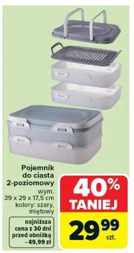 Pojemnik do ciasta 2-poziomowy