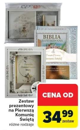 Zestaw prezentowy na Pierwszą Komunię Świętą różne rodzaje