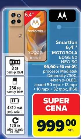 Smartfon 6,4'' MOTOROLA EDGE 50 NEO 5G