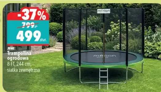 Trampolina ogrodowa 8 Ft, 244 cm, siatka zewnętrzna