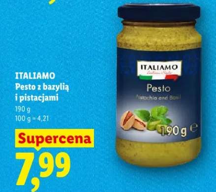 Pesto z bazylią i pistacjami