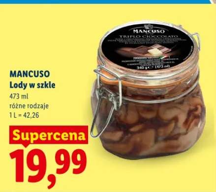 Lody w szkle różne rodzaje