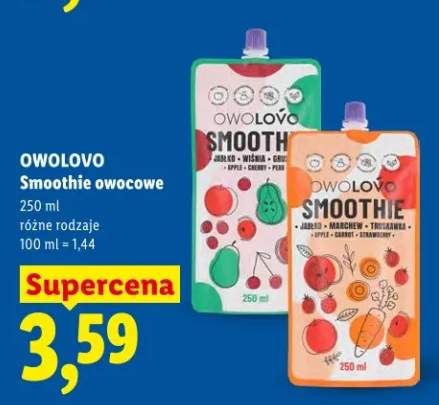 Smoothie owocowe różne rodzaje
