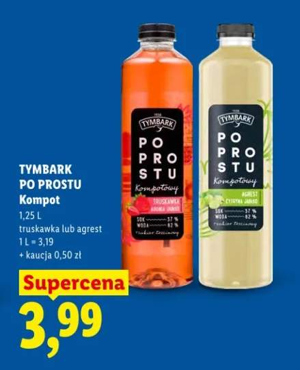 Kompot truskawka lub agrest