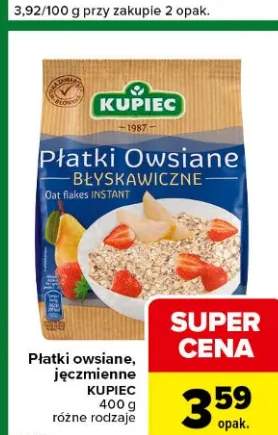 Płatki owsiane, jęczmienne różne rodzaje