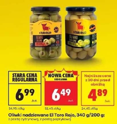 Oliwki nadziewane z pastą cytrynową