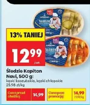 Śledzie Kapitan Navi kąski kaszubskie