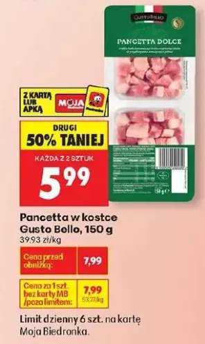 Pancetta w kostce