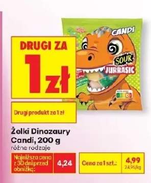Żelki Dinozaury różne rodzaje