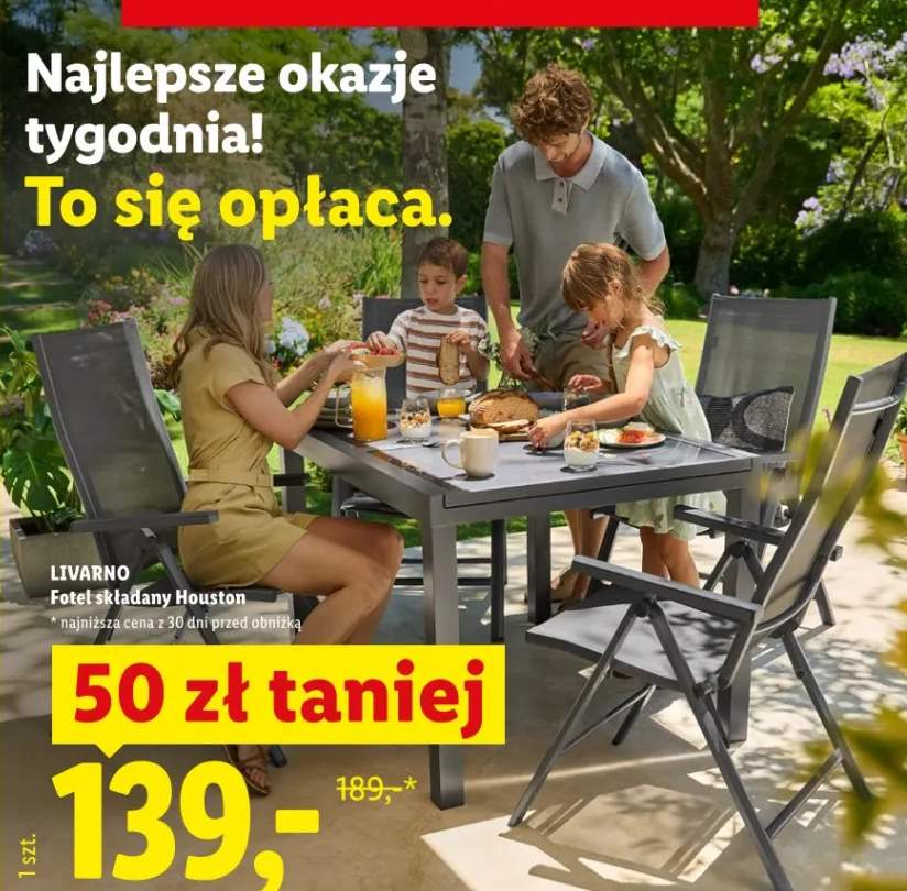 Fotel składany Houston