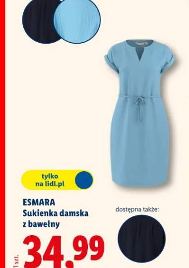 Sukienka damska z bawełny