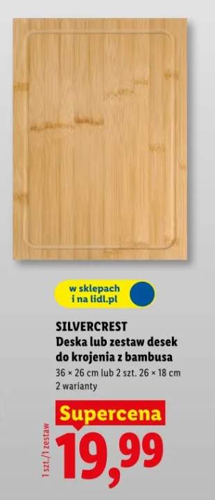 Deska lub zestaw desek do krojenia z bambusa