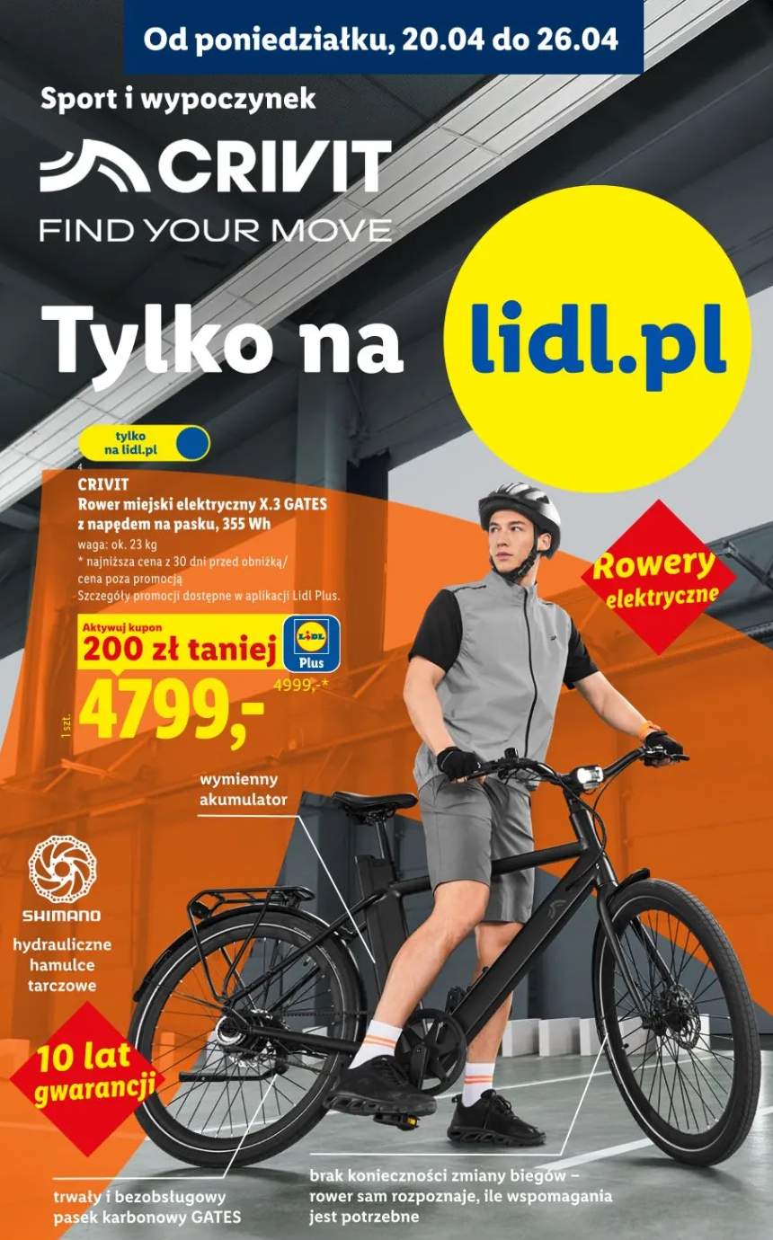 Rower miejski elektryczny X.3 GATES z napędem na pasku 355Wh