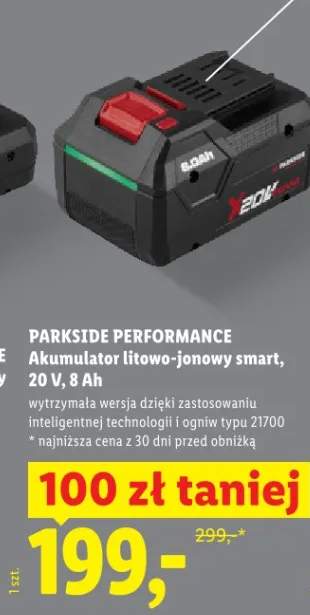 Akumulator litowo-jonowy smart 20V 8Ah