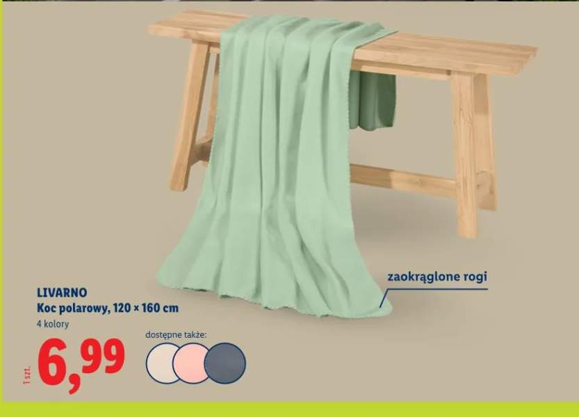 Koc polarowy 120 x 160 cm 4 kolory