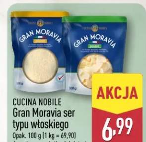 Gran Moravia ser typu włoskiego do wyboru: w płatkach lub tarty