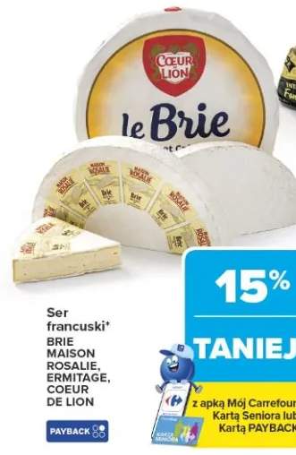 Ser francuski Brie Maison Rosalie, Ermitage, Coeur de Lion