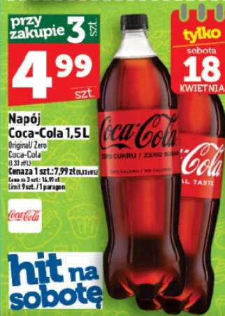Napój Coca-Cola 1,5l