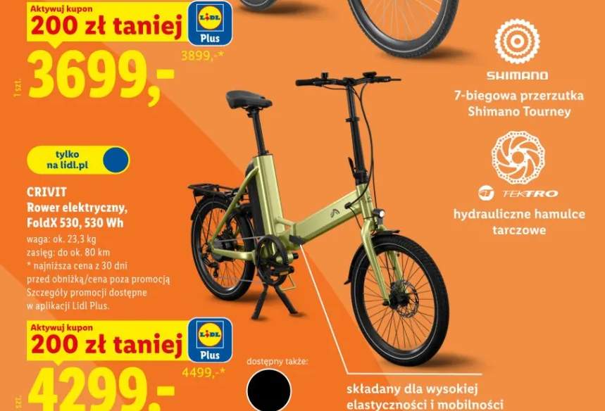 Rower elektryczny FoldX S30 530Wh