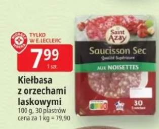 Kiełbasa z orzechami laskowymi