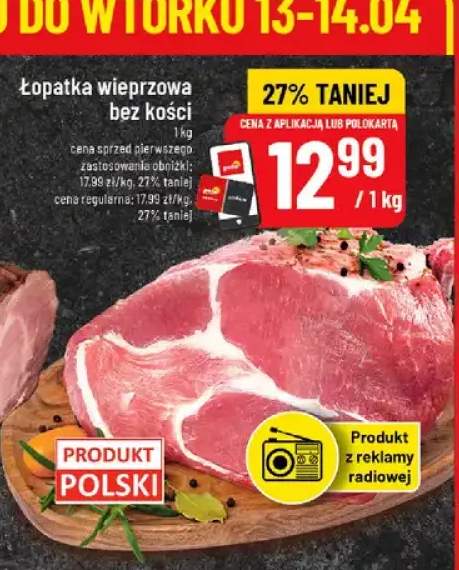 Łopatka wieprzowa bez kości