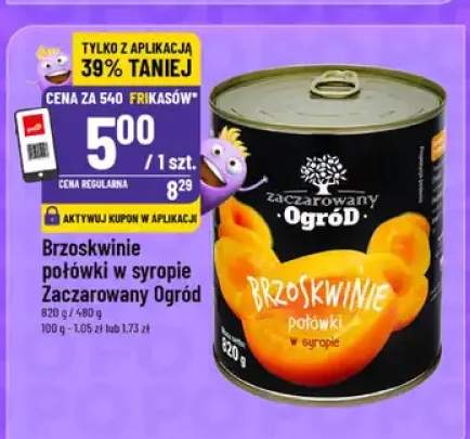 Brzoskwinie połówki w syropie Zaczarowany Ogród