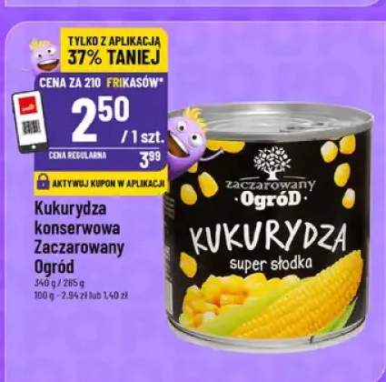 Kukurydza konserwowa Zaczarowany Ogród