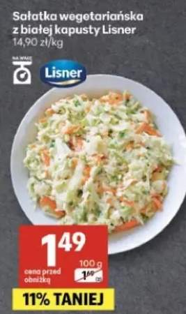 Sałatka wegetariańska z białej kapusty