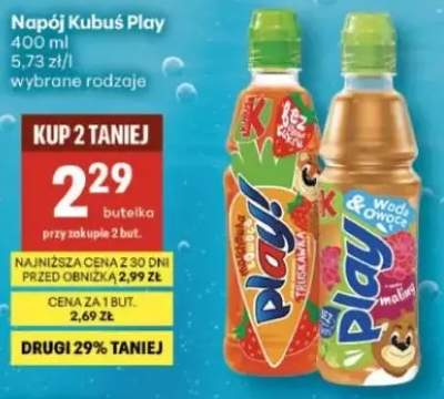 Napój Kubuś Play różne rodzaje