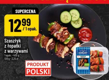 Szaszłyk z łopatki z warzywami