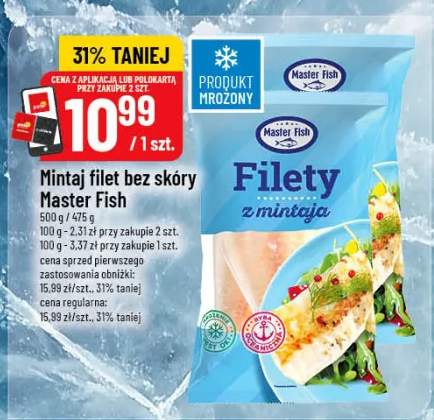 Mintaj filet bez skóry