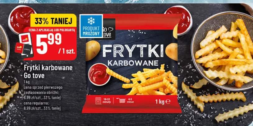 Frytki karbowane