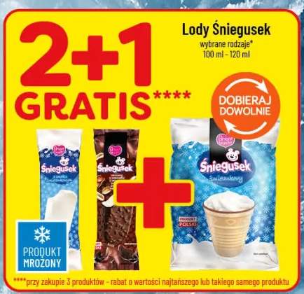 Lody Śniegusek wybrane rodzaje
