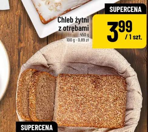 Chleb żytni z otrębami